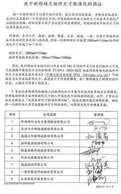 定了！9家企業(yè)正式統(tǒng)一矩形硅片組件尺寸