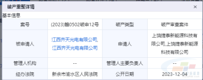 一光伏企業(yè)被申請破產(chǎn)！與一道新能、捷泰科技等多家企業(yè)有糾紛