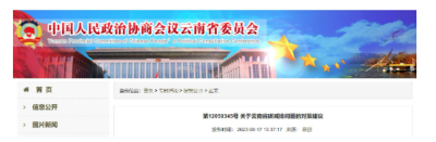 云南政协提案：大力推动绿色金融 加大风光领域支持力度